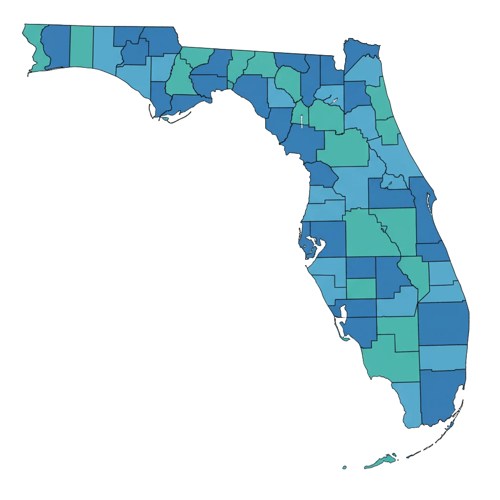 Florida Real Estate with Counties